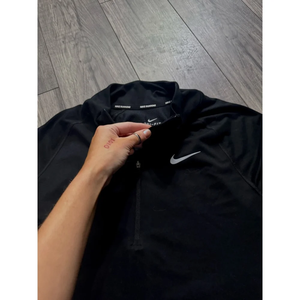 Nike Brand New Flash Element Black and White Dri Fit Size Small QuarterZip $75 - Picture 8 of 13